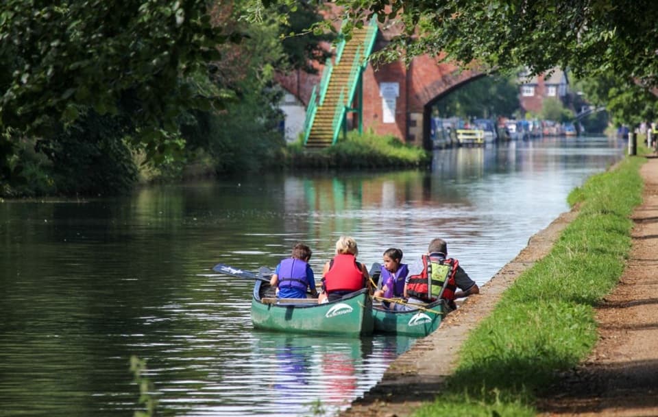 Bridgewater Canal in summer day